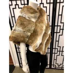Kendal Genuine Real Fox Fur Poncho